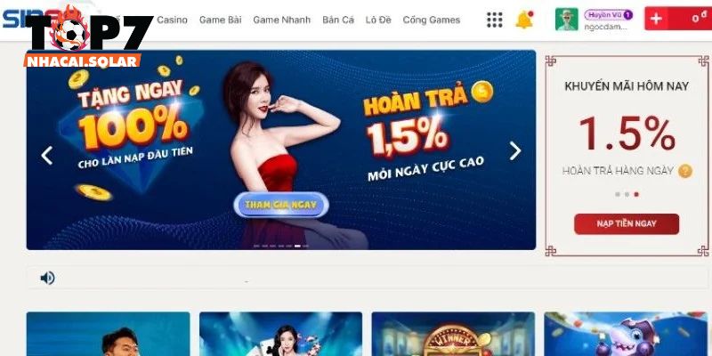 Tổng hợp những khuyến mãi nạp tiền/rút tiền SIN88